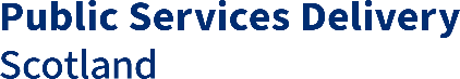 Logo for Public Services Delivery Scotland